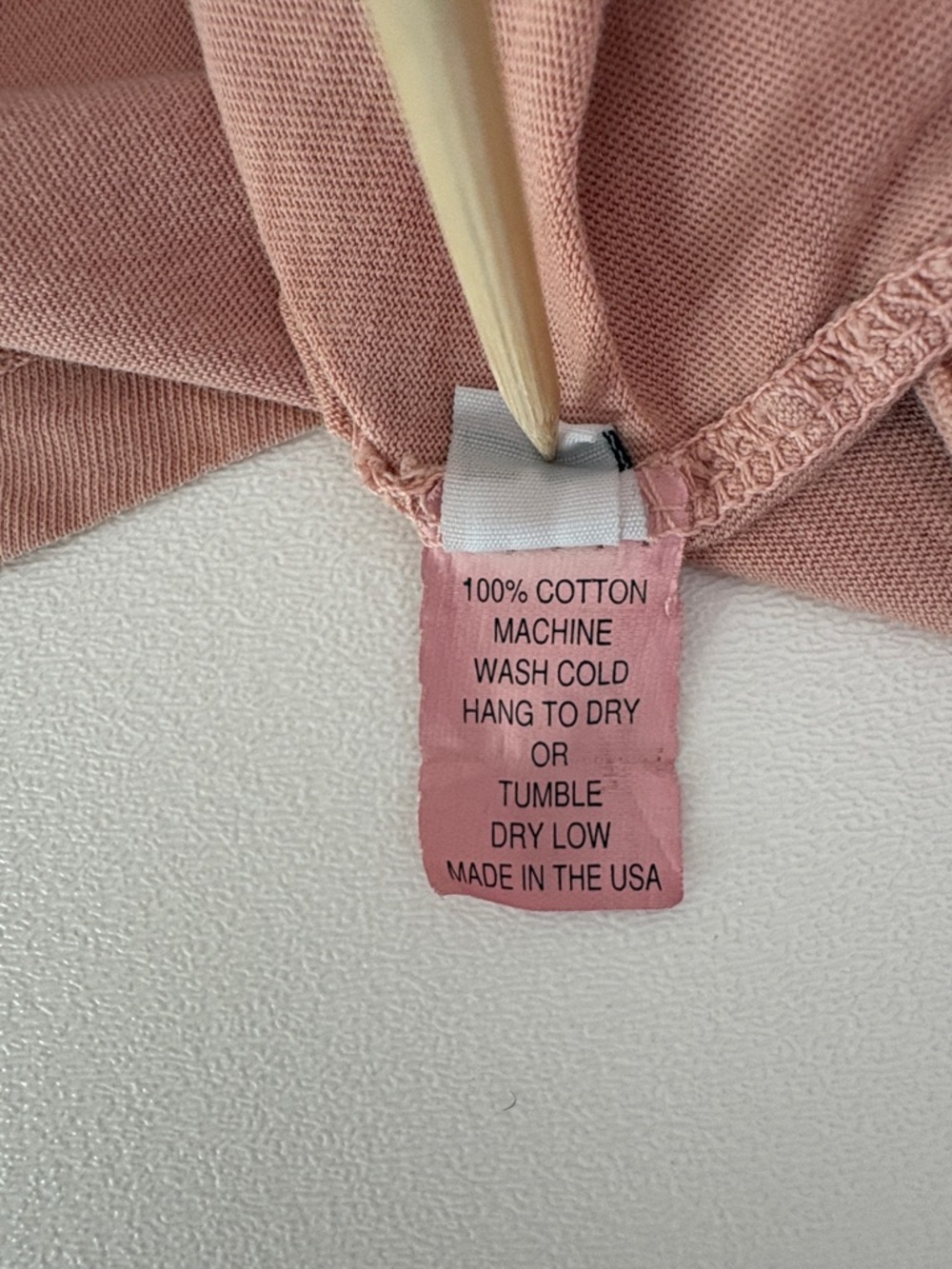 Pamut Apparel Cropped Boxy Tee Washed Peach 100% Cotton Boho Casual Size L - Picture 4 of 9
